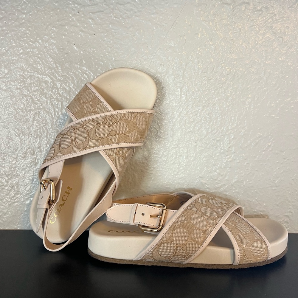 Coach Women’s Adora Signature Sandals - Picture 2 of 11